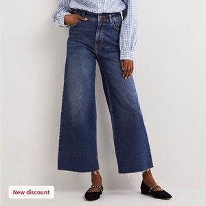 Boden Dark Vintage High Rise Wide Leg Jeans